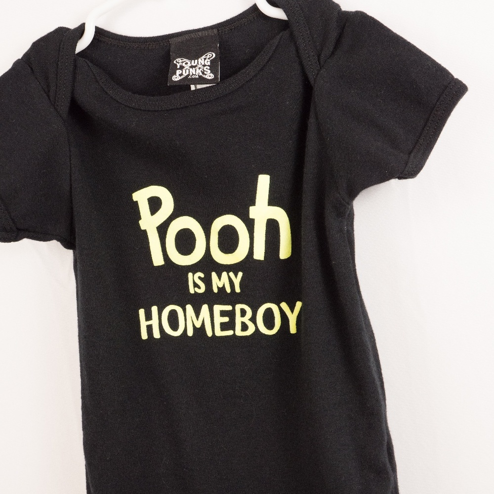 American Apparel Boy's Onsie 12/18m Homeboy Pooh